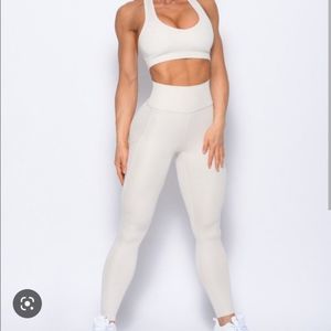 NWT Bombshell Sportswear lounge pocket rib legging L